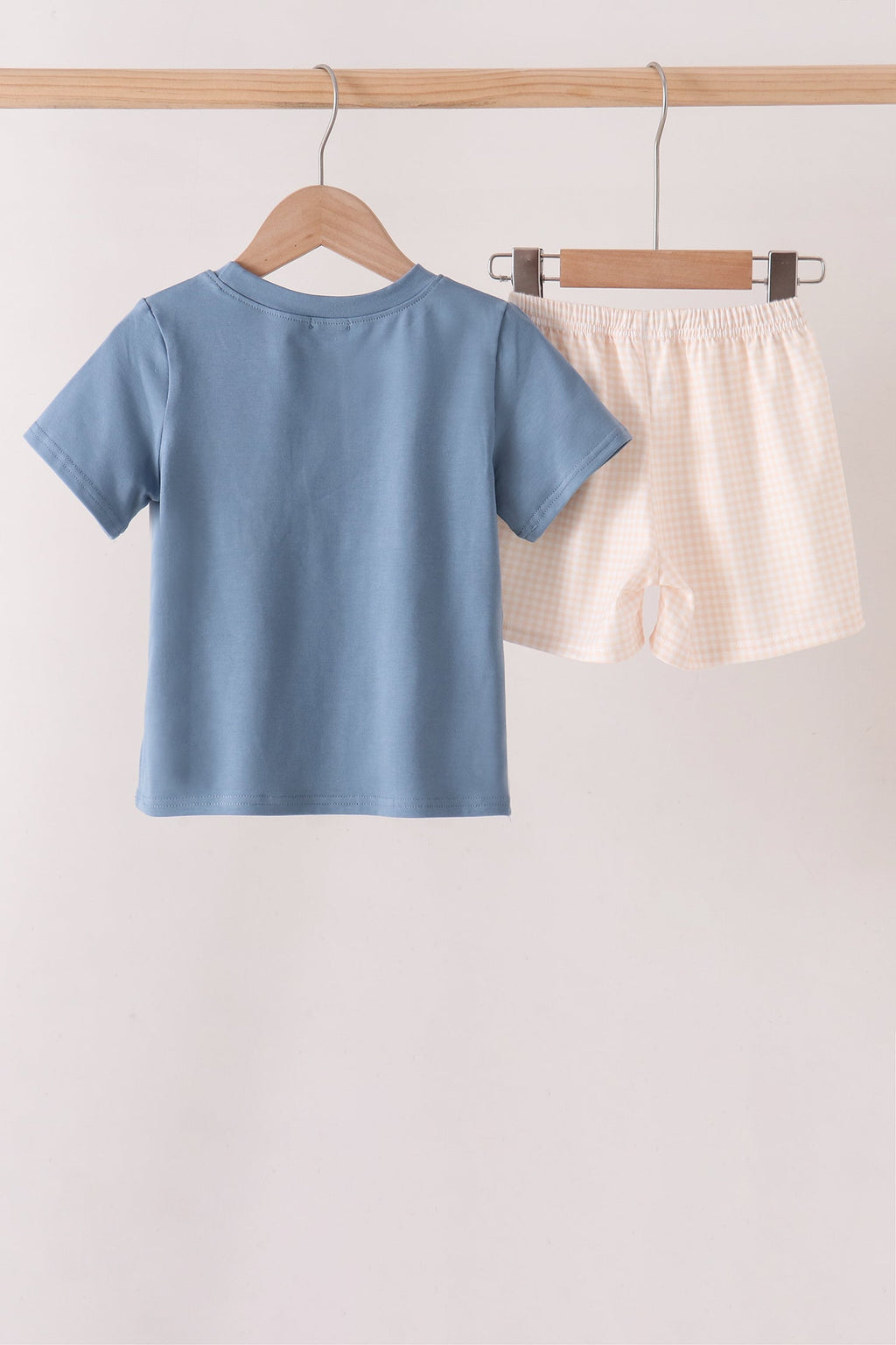 Blue Hallo Fall Y'ALL Pumpkin Shorts Set