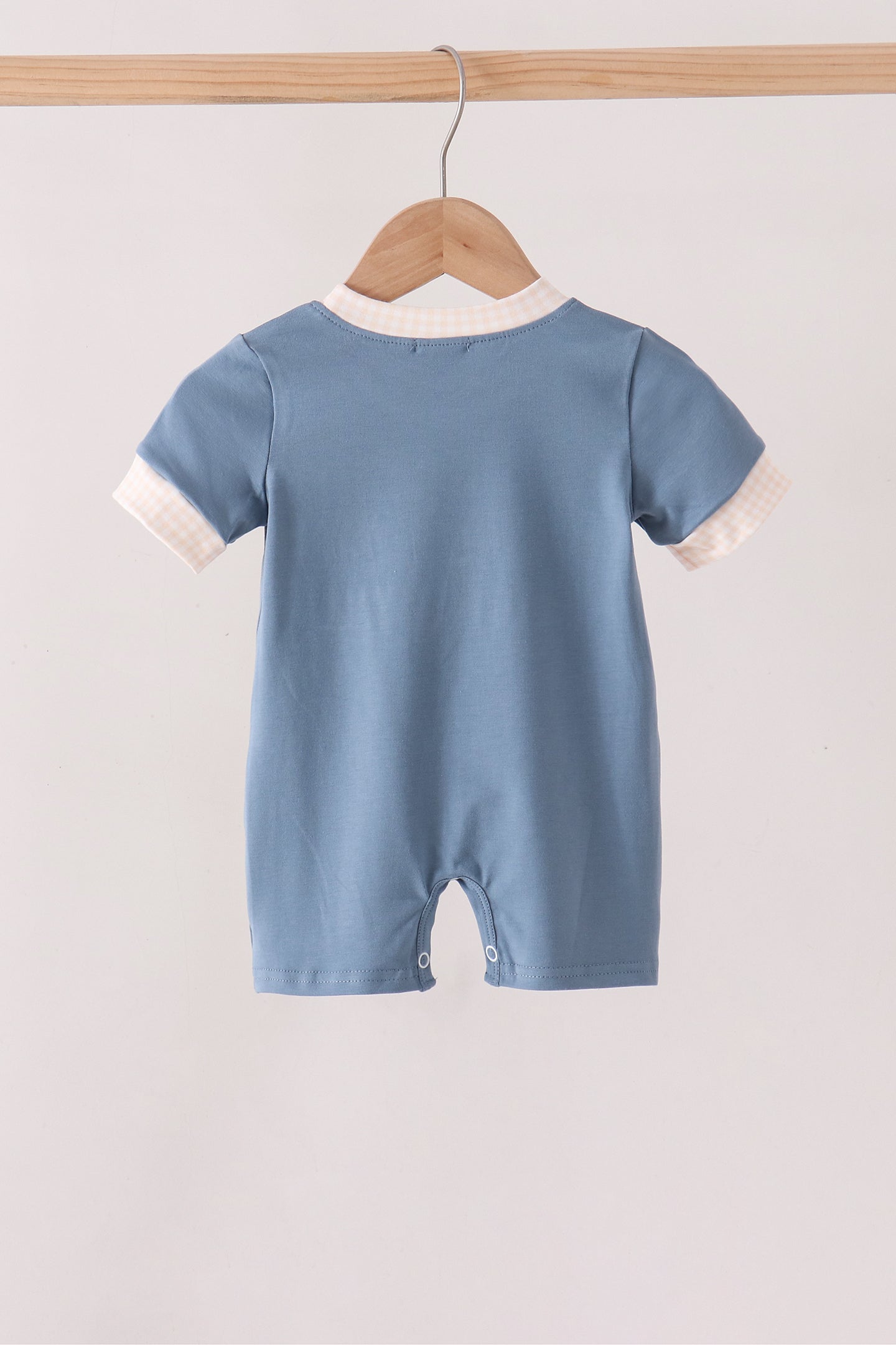 Blue Hallo Fall Y'ALL Pumpkin Romper