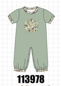 Camo Pumpkin Applique Romper