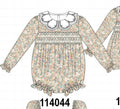 Floral smocked lace bubble