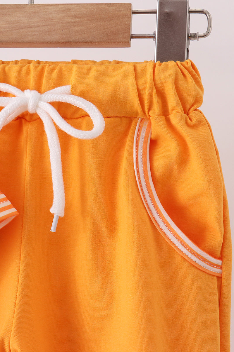 Orange Tennessee Go Vols Embroidery Pants Set