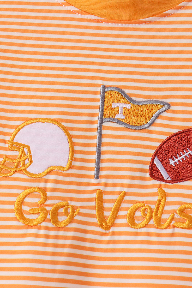Orange Tennessee Go Vols Embroidery Pants Set