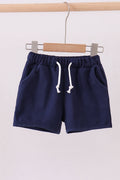 Premium Navy drawstring shorts