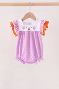 Purple Bucket Candy Embroidery Ruffle Bubble