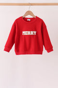 Red Merry French Knot Mom&me Top