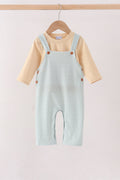 Khaki Geo Diamond 2pc romper set