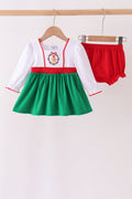 Green Gingerbread Smocked Bloomer Set