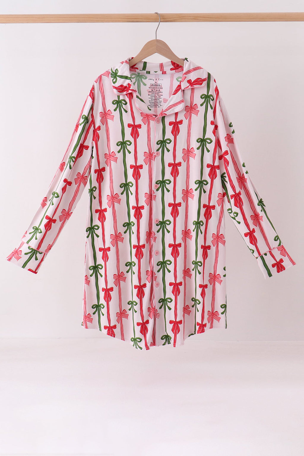 Pink Bow Bamboo Mom Dress